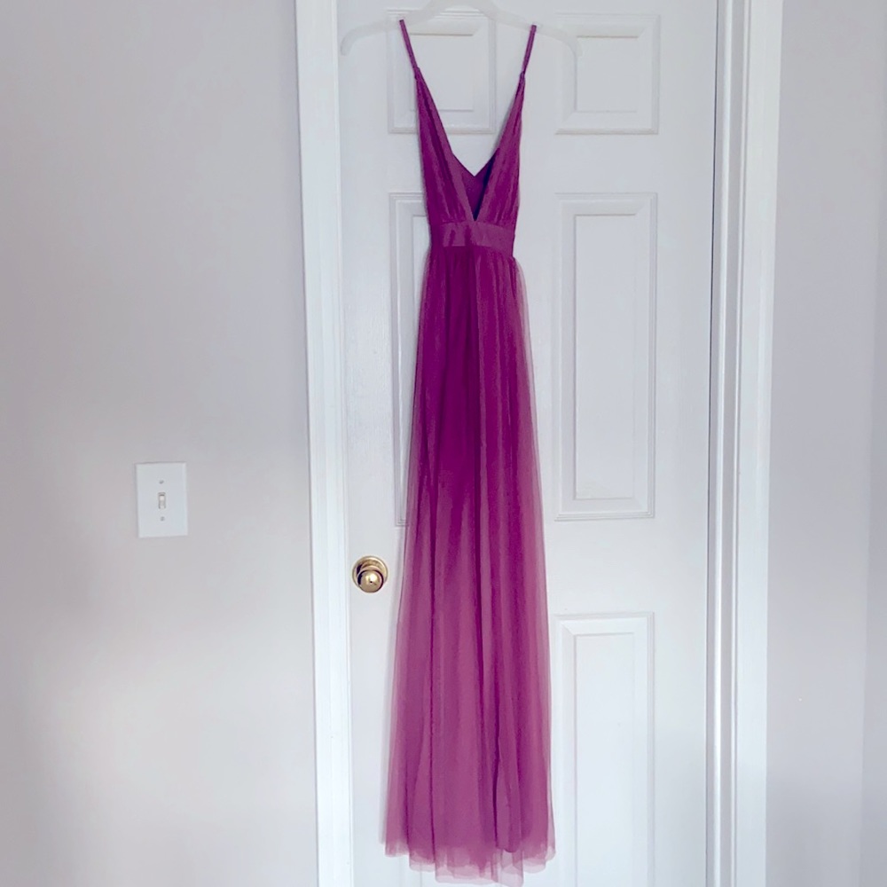 Long magenta dress